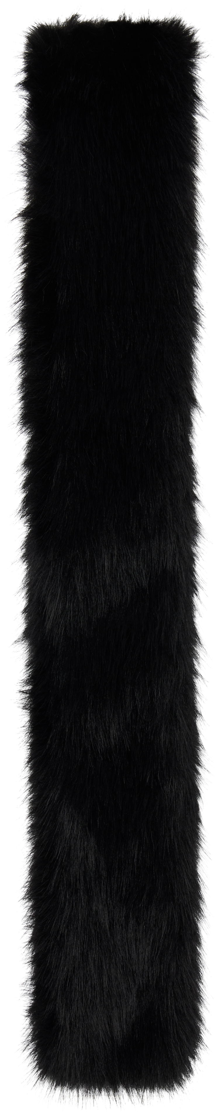 Halsduk Simone Rocha Simone Rocha Slim Faux Fur Scarf Svart | 1036 1090