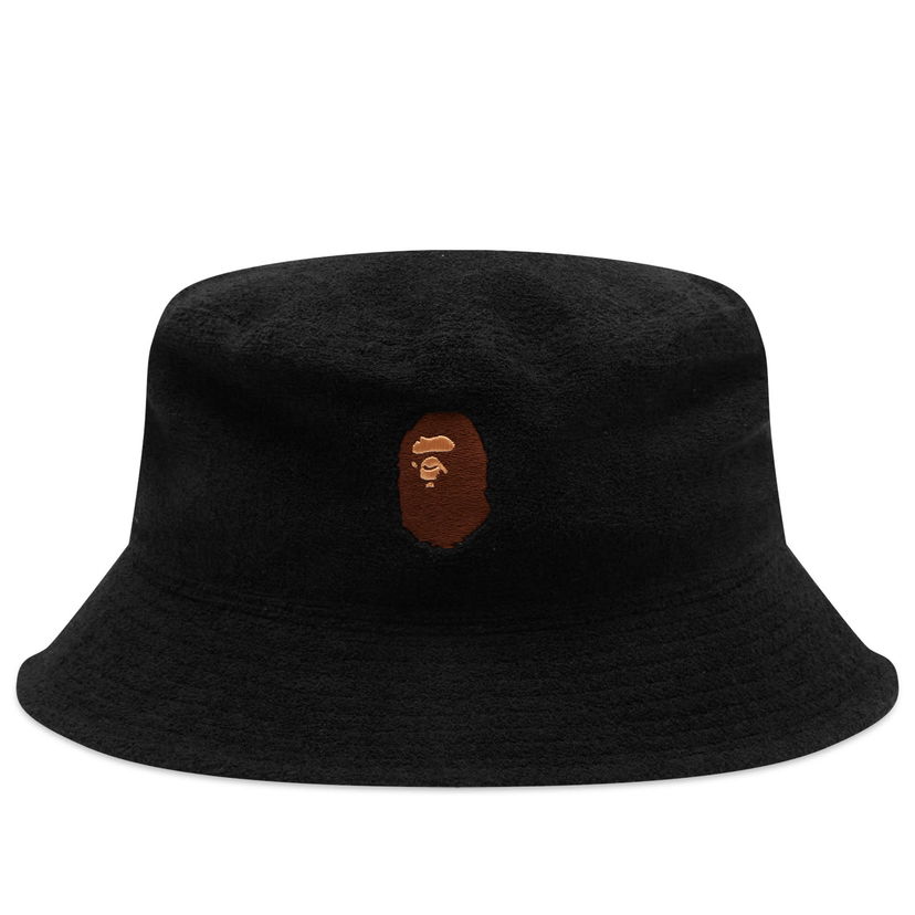 Hatt BAPE A Bathing Ape Ape Head Pile Bucket Hat Svart | 001HTK301007M-BLK