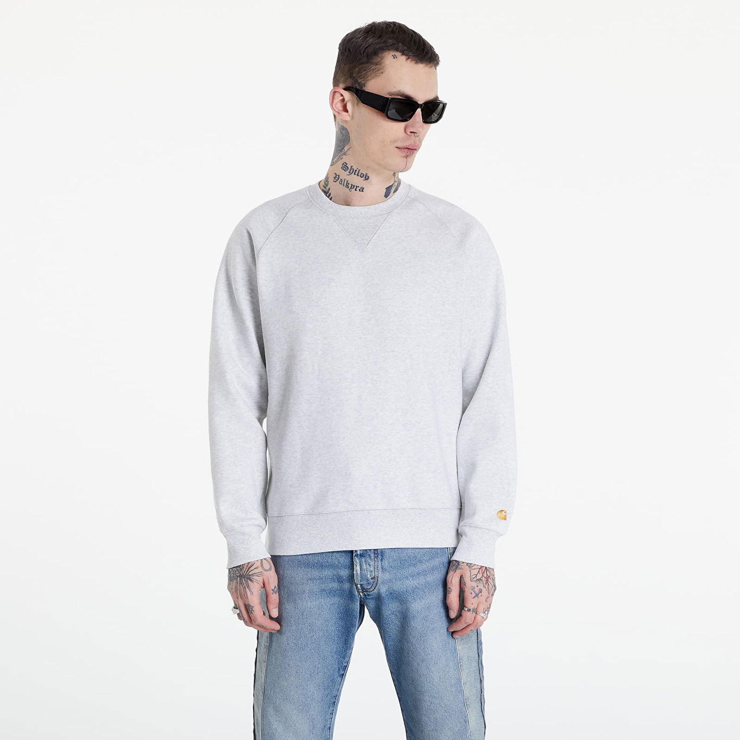 Sweatshirt Carhartt WIP Work In Progress Chase Grå | I026383.00JXX, 0