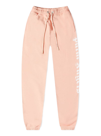 Träningsbyxor Palm Angels Garment Dyed Logo Sweat Pant Rosa | PMCH011S22FLE0036767