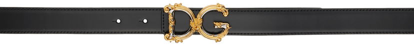 Bälten Dolce & Gabbana Black Logo Belt Svart | BE1348AZ831