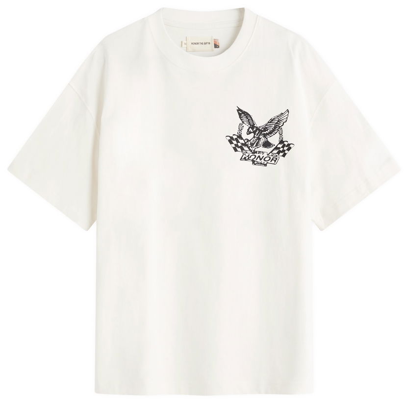 T-shirt Honor The Gift Vintage Oil Graphic T-Shirt, Size Large Vit | HTG250142-WHT