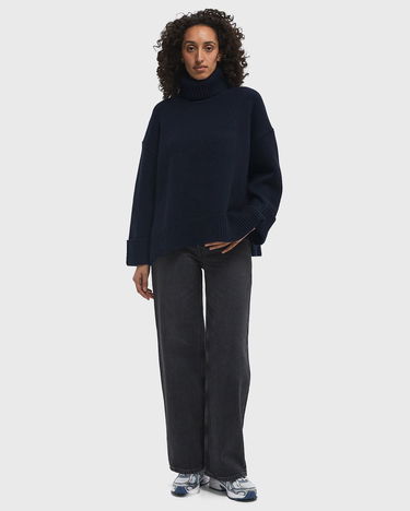 Sweater Samsoe Samsoe Samsøe & Samsøe SAKEIKU Turtleneck Sweater, Size M Mörkblå | F24400069-SALUTE, 1