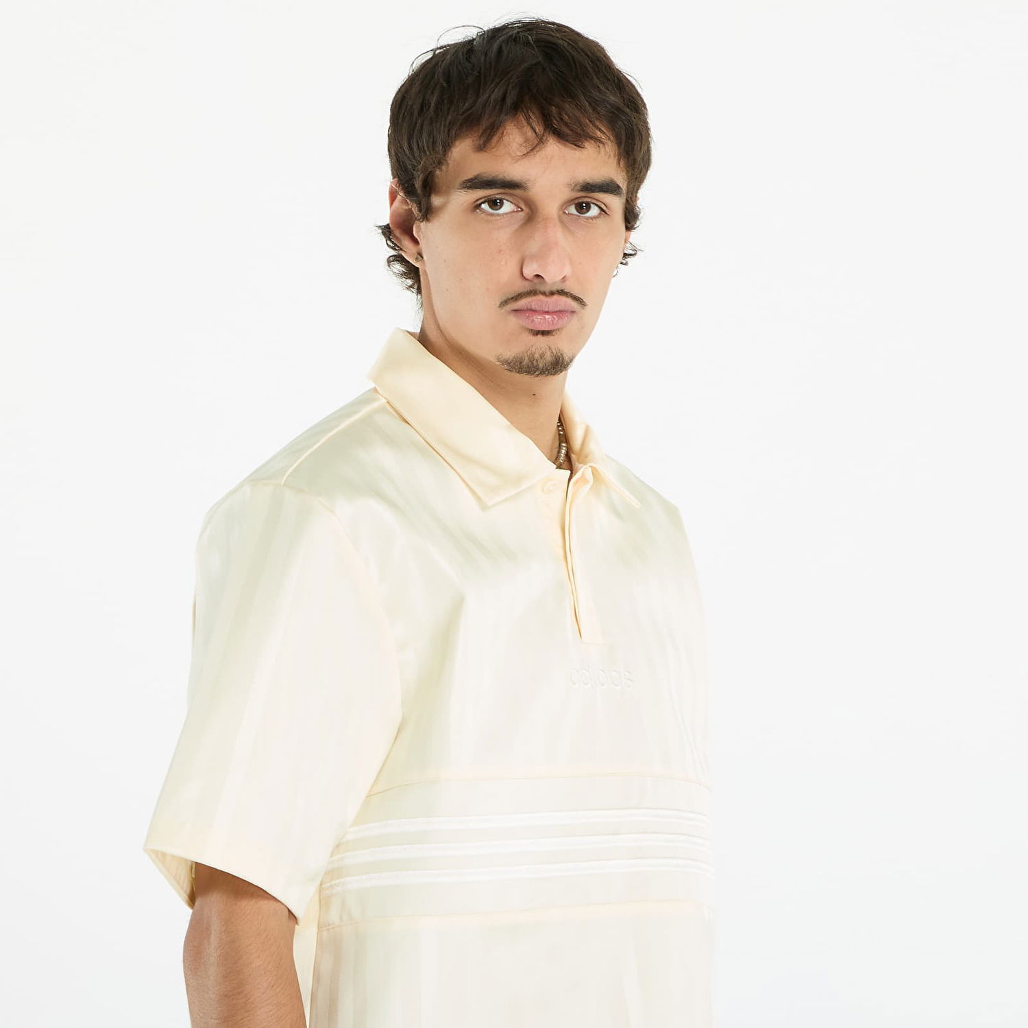 T-shirts och linne adidas Originals Premium Satin Jersey Cream White/ Collegiate Orange/ White Beige | JY3923, 1