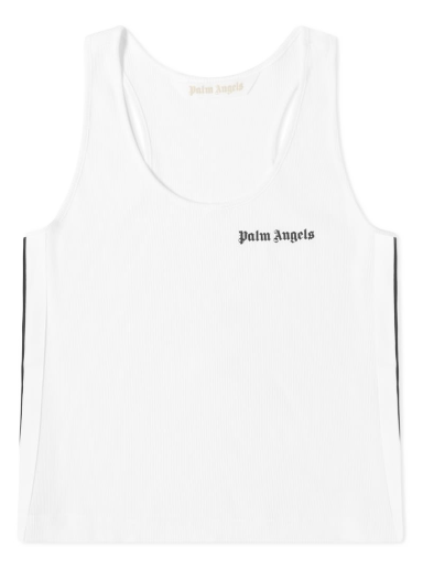 Linne Palm Angels Classic Logo Tank Top Vit | PWAC006C99JER0010110