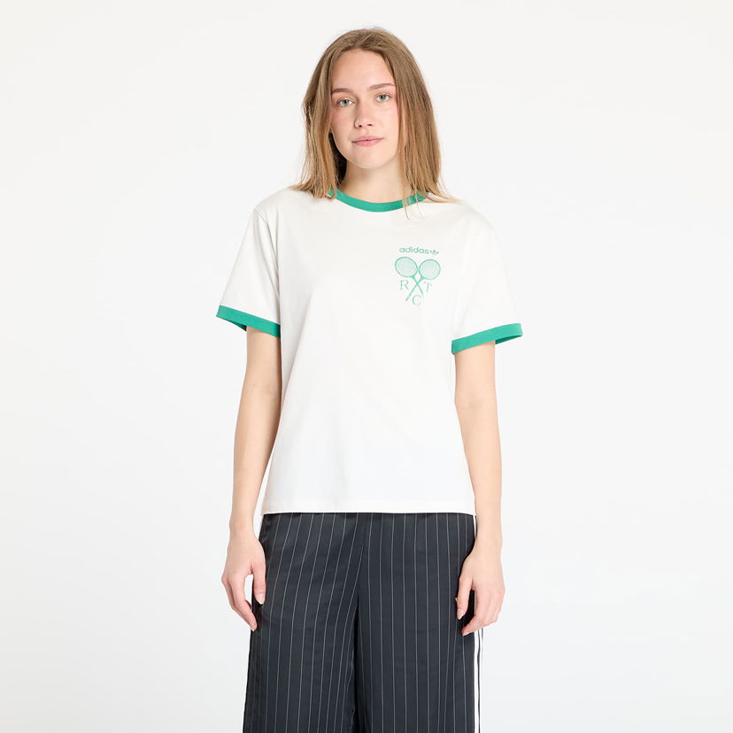 T-shirt adidas Originals Retro Tennis Regular Fit Tee Vit | JY0276