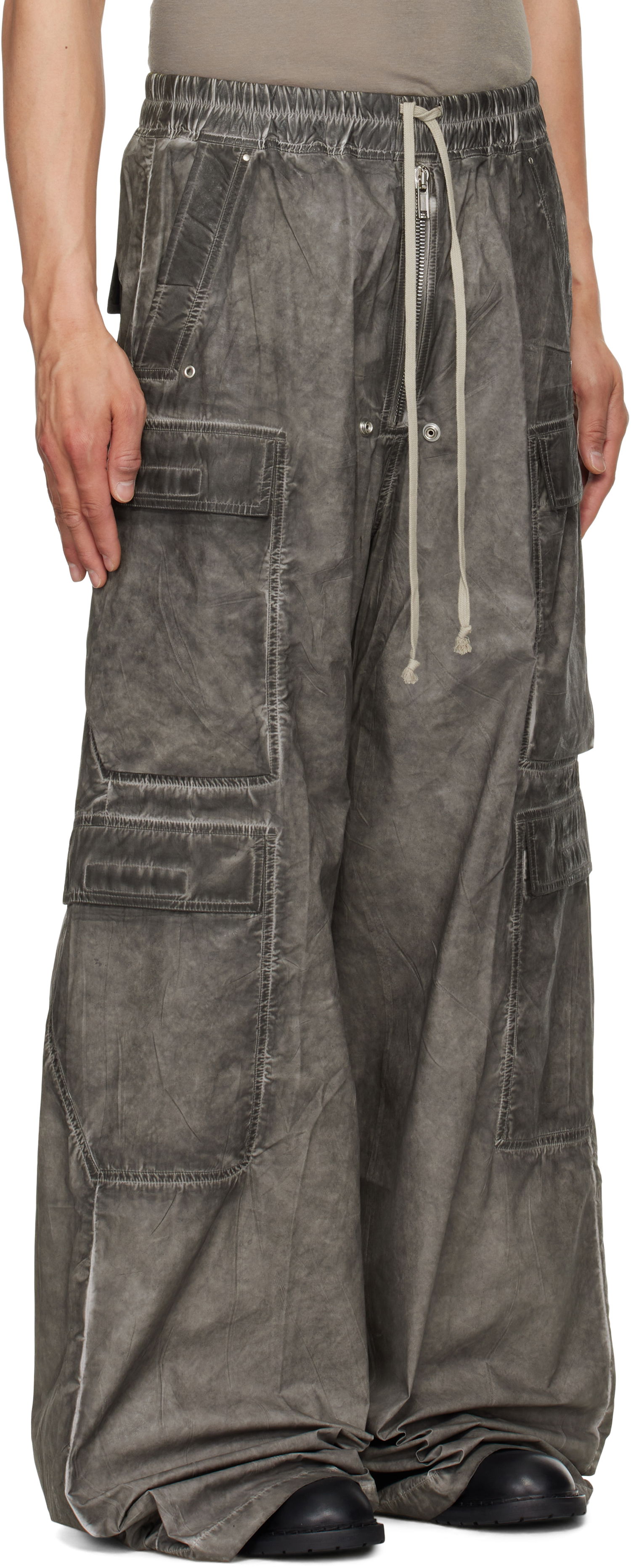 Cargo byxor Rick Owens Rick Owens DRKSHDW Hollywood Double Cargo Jumbo Belas Pants Grå | DU01E3398 PF, 1