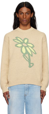 Maison Kitsuné Abstract Daisy Intarsia Sweater