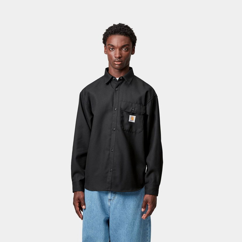 Skjorta Carhartt WIP Carhartt WIP Ray Long Sleeve Shirt Svart | I035626_3