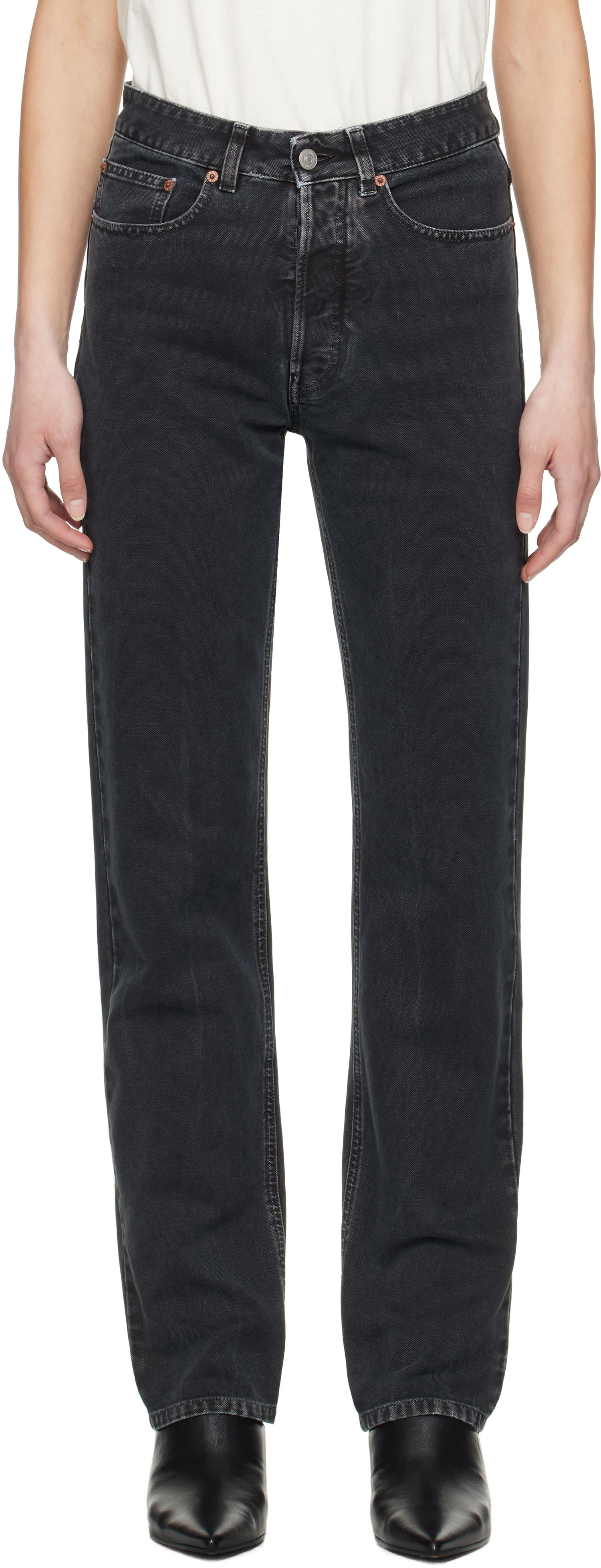 Jeans Maison Margiela MM6 Maison Margiela 5-Pocket Jeans Svart | S52LA0253 M35249, 0