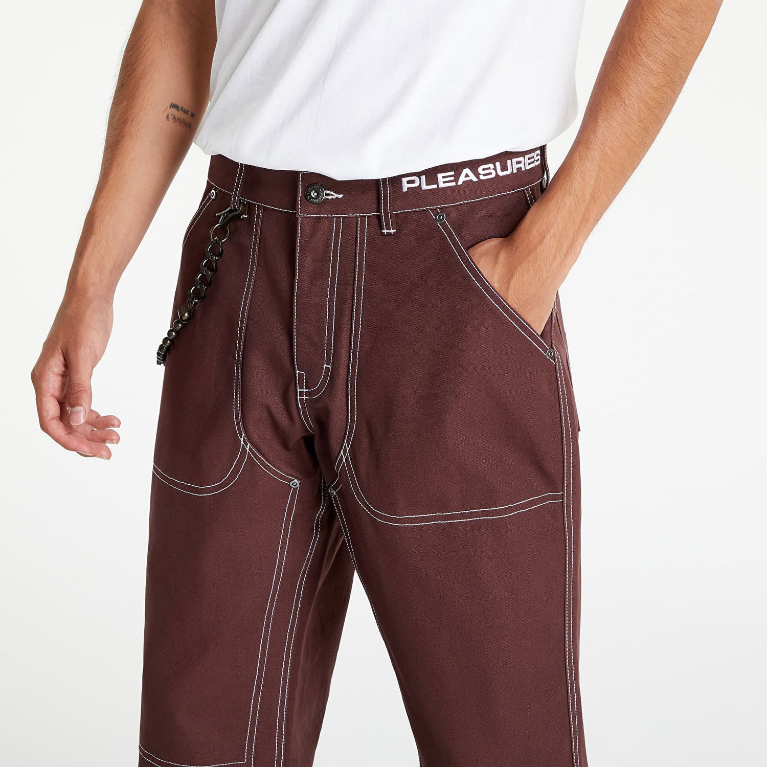 Byxor Pleasures Ultra Utility Pant Brun | P22F030 BROWN, 0