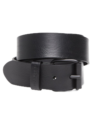 Bälten Carhartt WIP Leather Script Belt Svart | I030992.00EXX