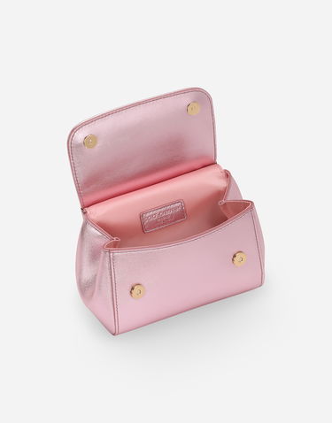 Handväska Dolce & Gabbana Dolce & Gabbana Sicily Crystal Embellished Calfskin Bag Rosa | EB0003AA7468M305, 3