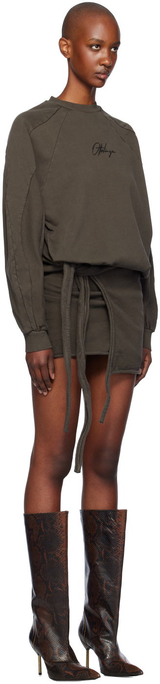 Klä Ottolinger Ottolinger Drape Jersey Minidress Grön | 1150303521, 1