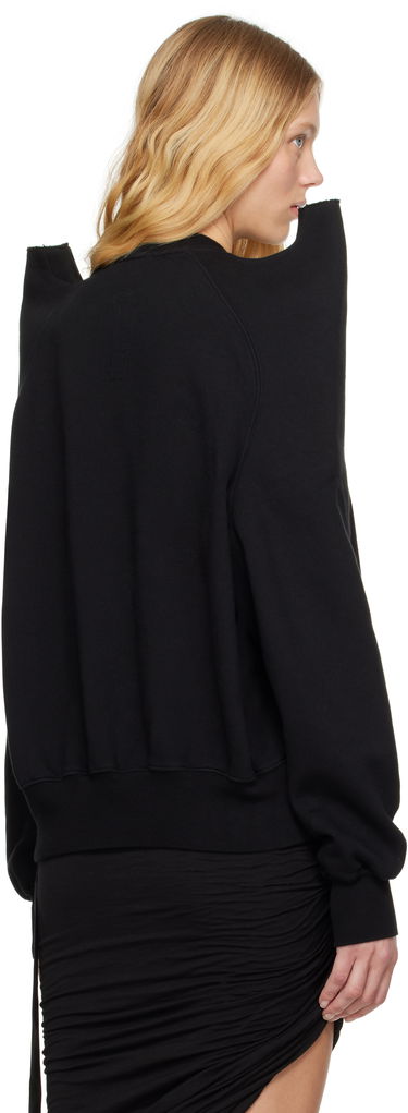Sweater Rick Owens Rick Owens DRKSHDW Hollywood Tecsweat Sweatshirt Svart | DS01E3224 F, 2