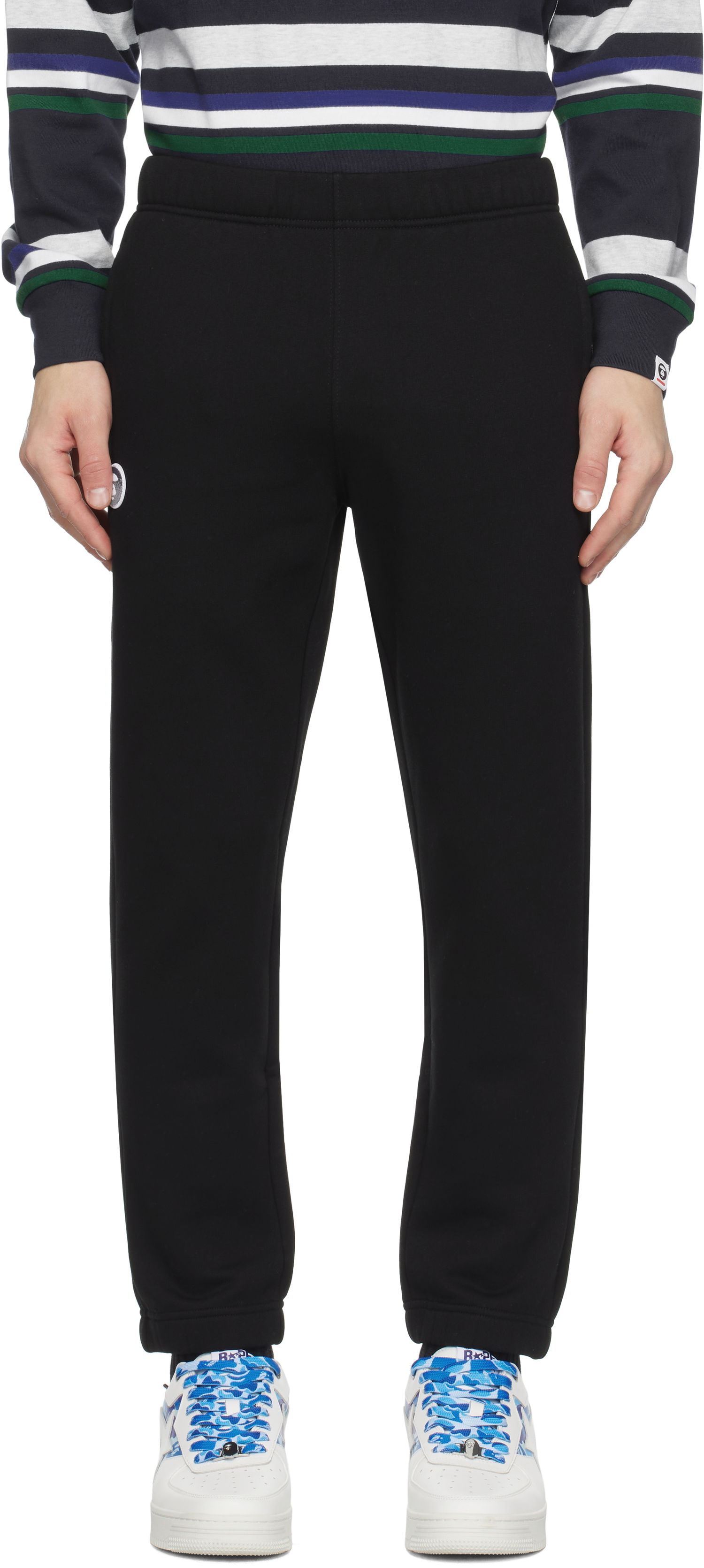 Träningsbyxor AAPE by A Bathing Ape AAPE by A Bathing Ape Main Sweatpants Svart | AAPPTMB638XXNBKX, 0