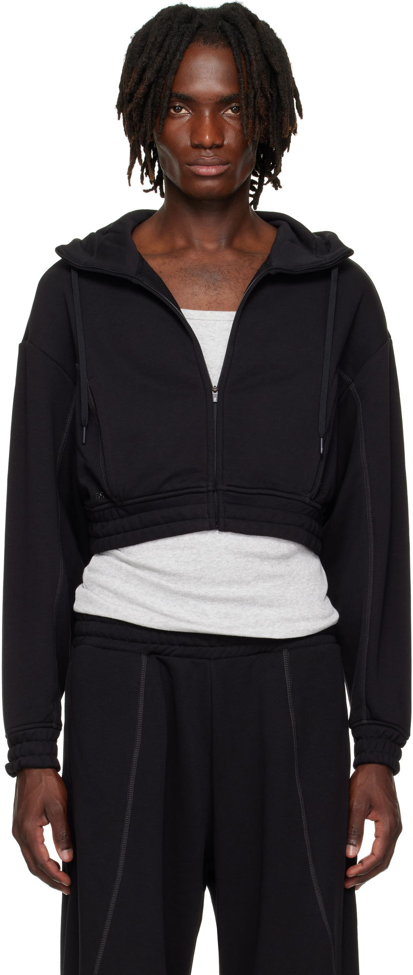 Sweatshirt On Running FKA twigs Edition Cropped Hoodie Svart | 1WF11660553