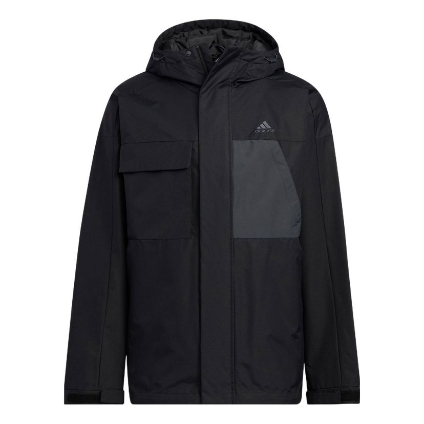 Parkas adidas Originals Hooded Parka Svart | HN2135