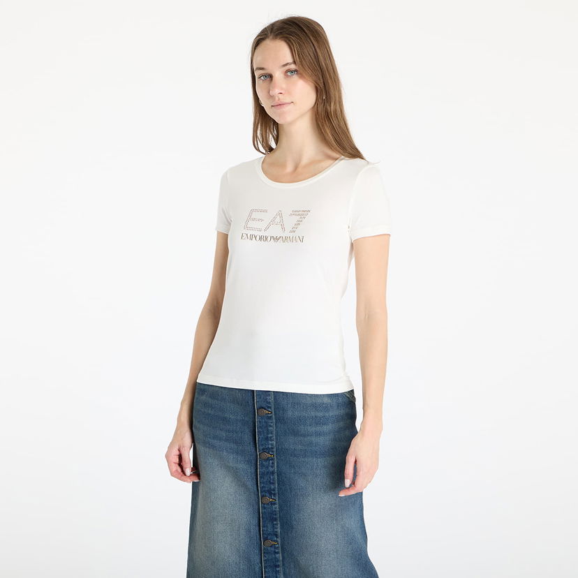 T-shirt Emporio Armani EA7 Emporio Armani Women's Train Evolution Big Star T-Shirt Vit | 8NTT67TJDQZU0005
