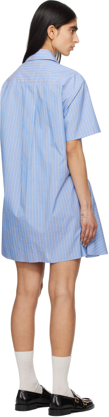 Klä Marni Marni Striped Poplin Shirt Minidress Blå | ABMA1379S0 UTC455, 2