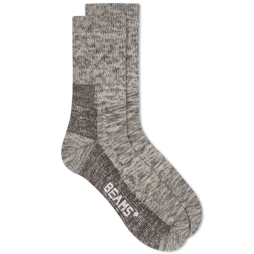 Strumpor BEAMS Beams Plus Outdoor Socks Grå | 3843-0018-479-15