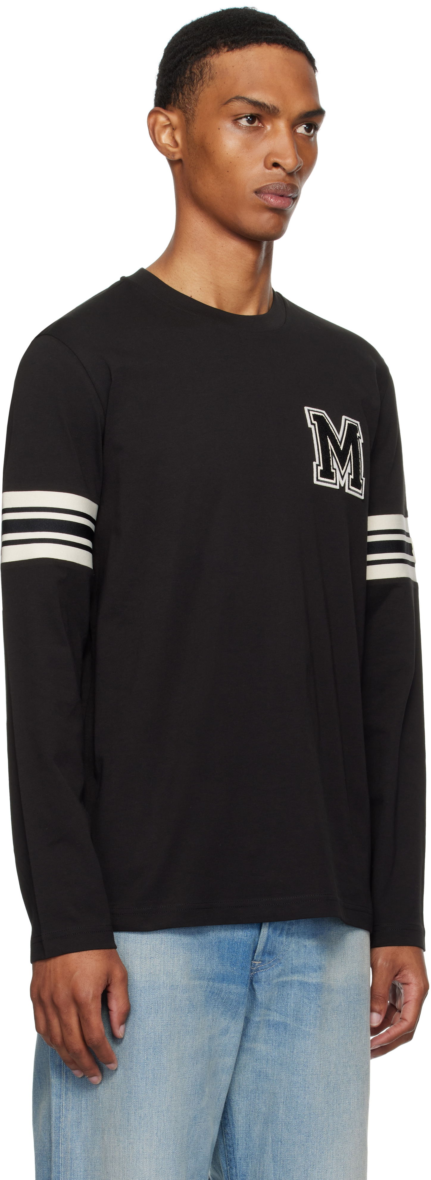 T-shirt Moncler Moncler Archivio Long Sleeve T-Shirt Svart | K20918D0000589AYY, 1