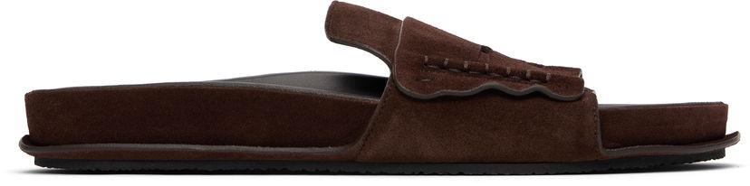 Kläder Jacquemus Jacquemus Suede Loafer Sandals Brun | 25E251FO172-4354