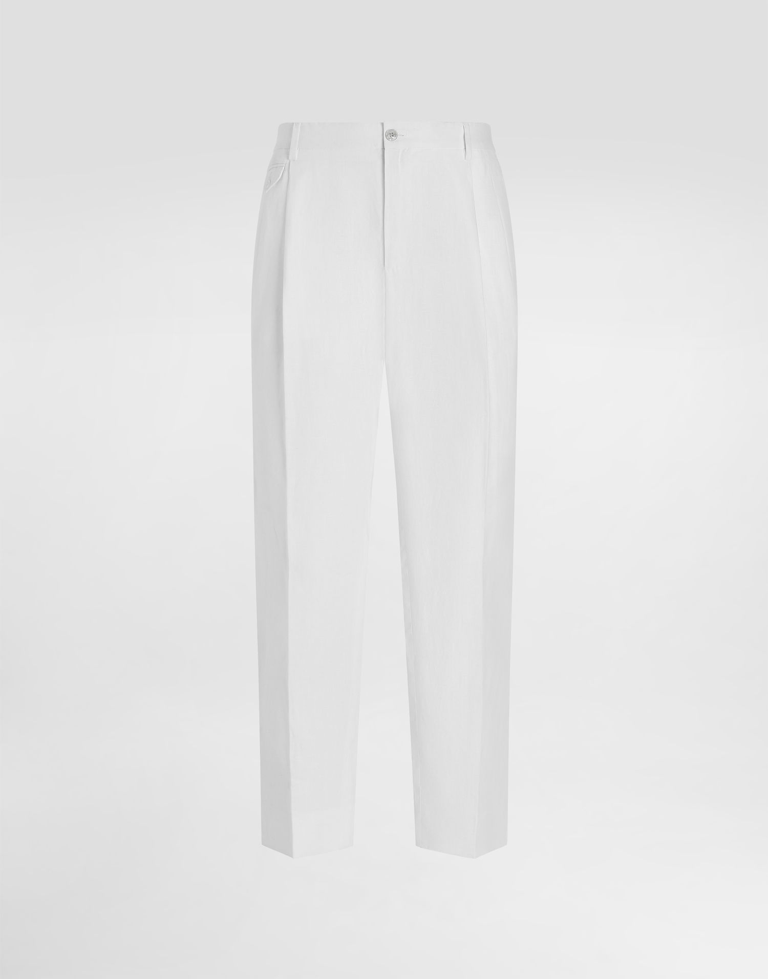Byxor Dolce & Gabbana Dolce & Gabbana Linen Trousers 58 Vit | GV4EEZFU4JBW0111, 0