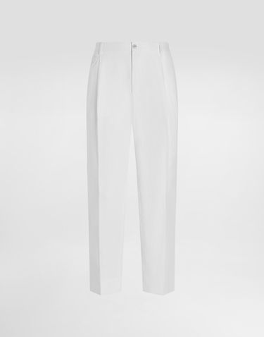 Byxor Dolce & Gabbana Dolce & Gabbana Linen Trousers 58 Vit | GV4EEZFU4JBW0111, 0