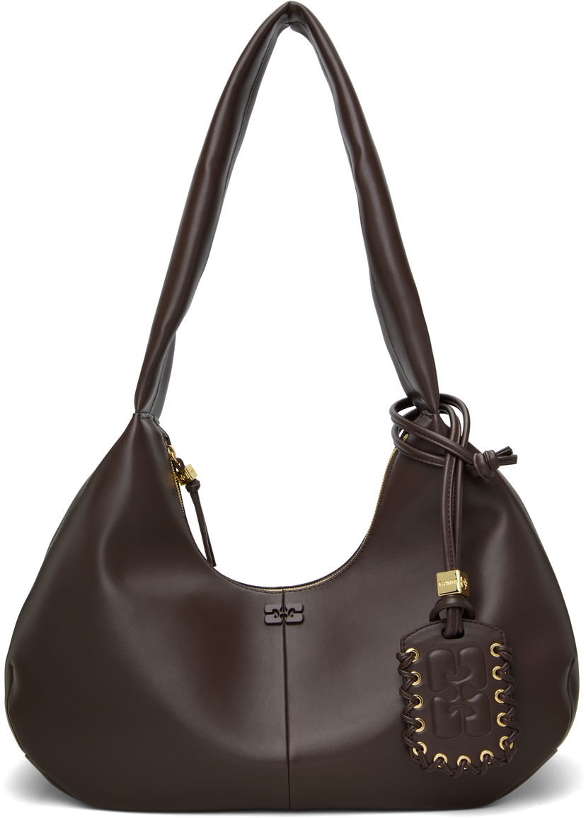 Handväska GANNI GANNI Medium Shoulder Bag Brun | A6840
