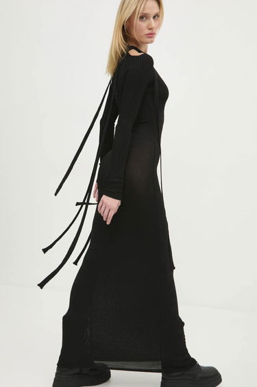 Klä Y/PROJECT Multiscarf Long Sleeve Maxi Dress Svart | 106DR008, 3