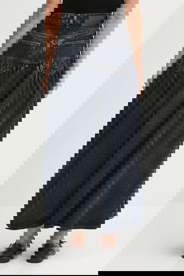 Kjol GANNI GANNI A-Line Maxi Denim Skirt Blå | J1759, 2