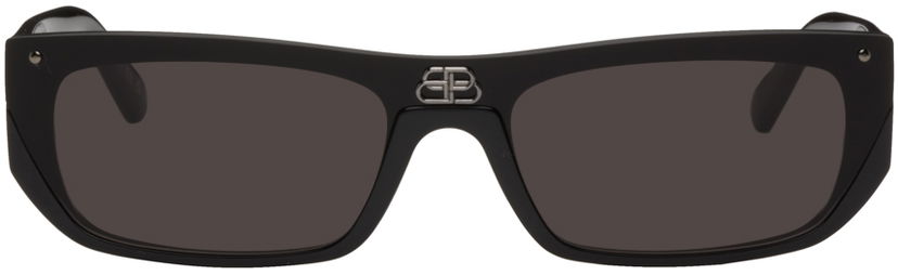 Solglasögon Balenciaga Black Shield Svart | BB0080S-001