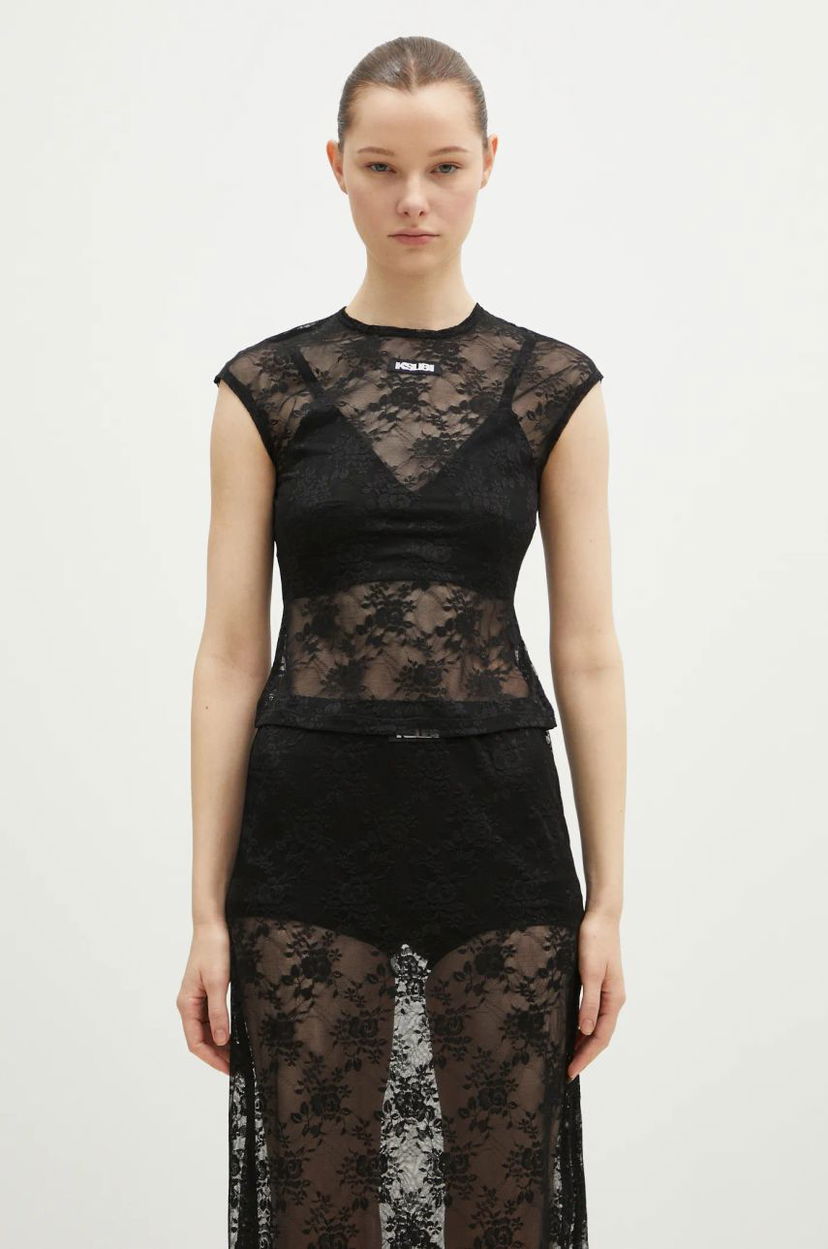 Kjol Ksubi KSUBI Slim Lace Top Svart | WPS25FT003