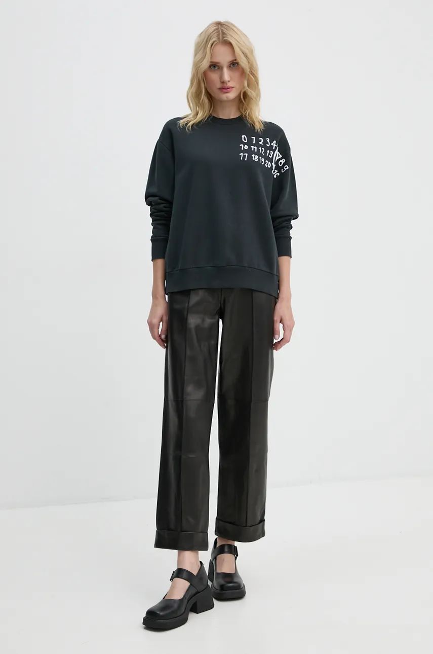 Sweatshirt Maison Margiela Sweatshirt Printed Svart | S62GU0132.M25004, 1