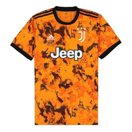 Jersey adidas Originals Juventus Player Edition 20-21 Away Patchwork Print Soccer Jersey Orange | GE4854, 0