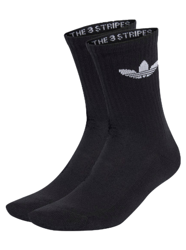 Strumpor adidas Originals Trefoil Cushion Crew Socks - 3 pack Svart | IJ5613