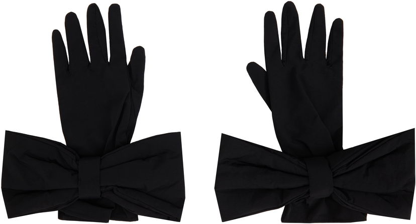 Handskar SHUSHU/TONG SHUSHU/TONG Bow Gloves Svart | AW21AC07 PTA031