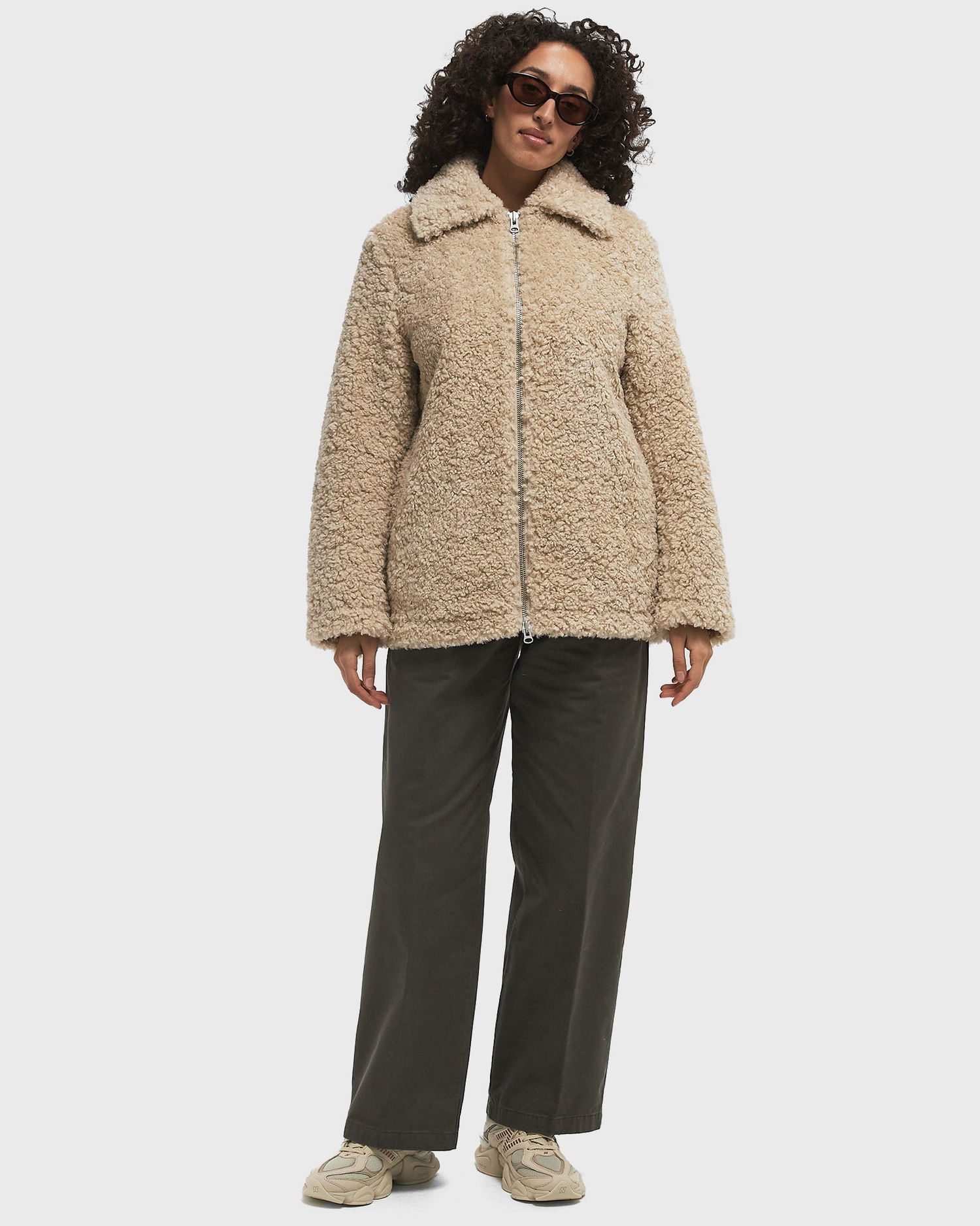 Jacka Samsoe Samsoe Samsøe & Samsøe Salilly Fleece Jacket Beige | F24400004-OATMEAL, 1