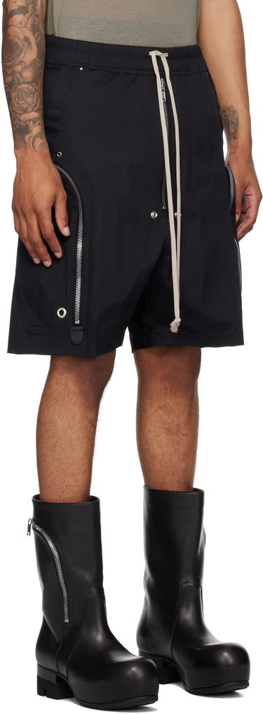 Shorts Rick Owens Rick Owens Bauhaus Bela Cargo Shorts Svart | RU02E1392 TE, 1