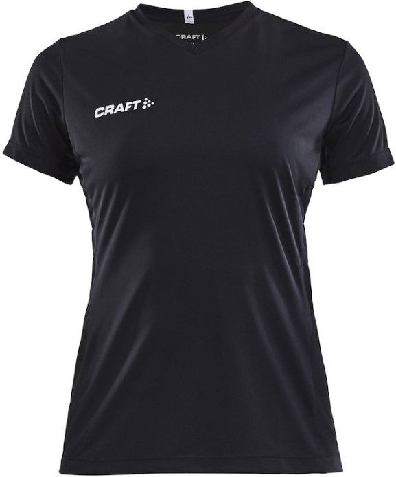 Jersey Craft SQUAD JERSEY SOLID V-Neck Short Sleeve T-Shirt Svart | 1905566-9999, 0