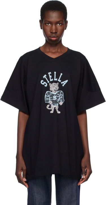 T-shirt Stella McCartney Stella McCartney Leopard Mascot T-Shirt Svart | 6J04103SQA05, 0