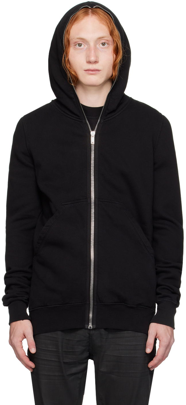 Sweatshirt Rick Owens DRKSHDW Black Porterville Cotton Gimp Hoodie Svart | DU02D2291 F