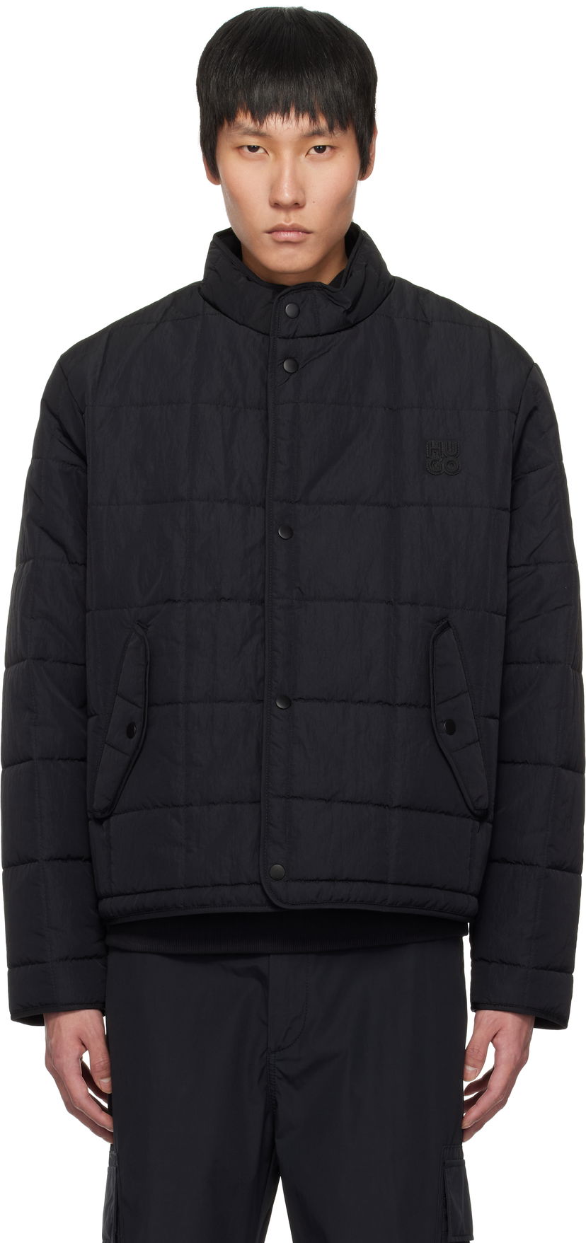 Pufferjacka BOSS HUGO Nylon Puffer Jacket Svart | 50530755