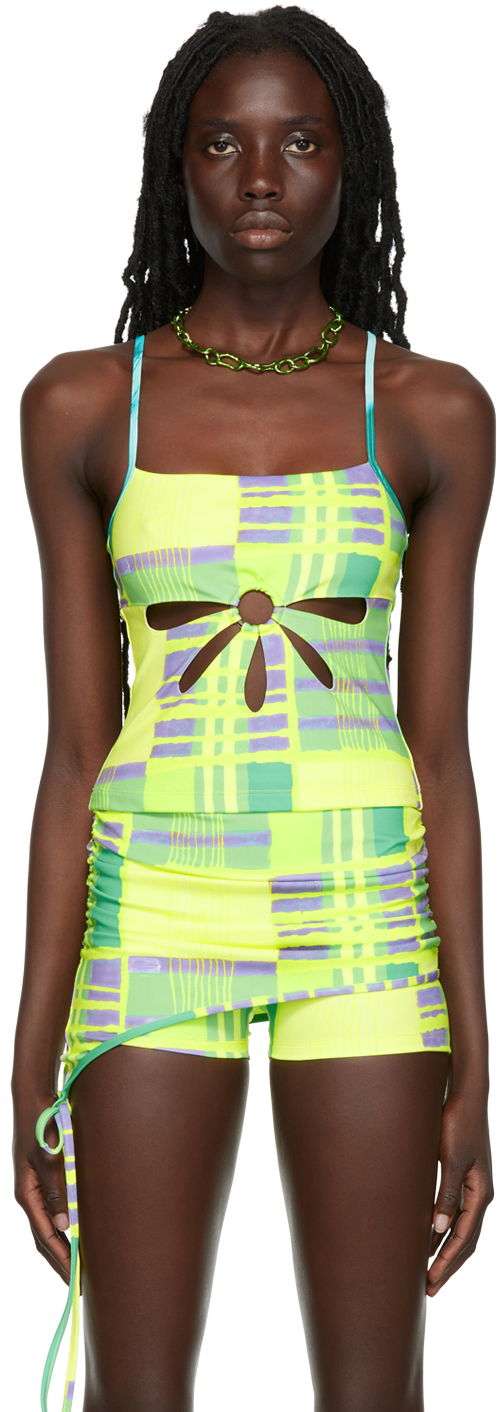 Linne Collina Strada Collina Strada Cutout Print Top Flerfärgad | XX3197