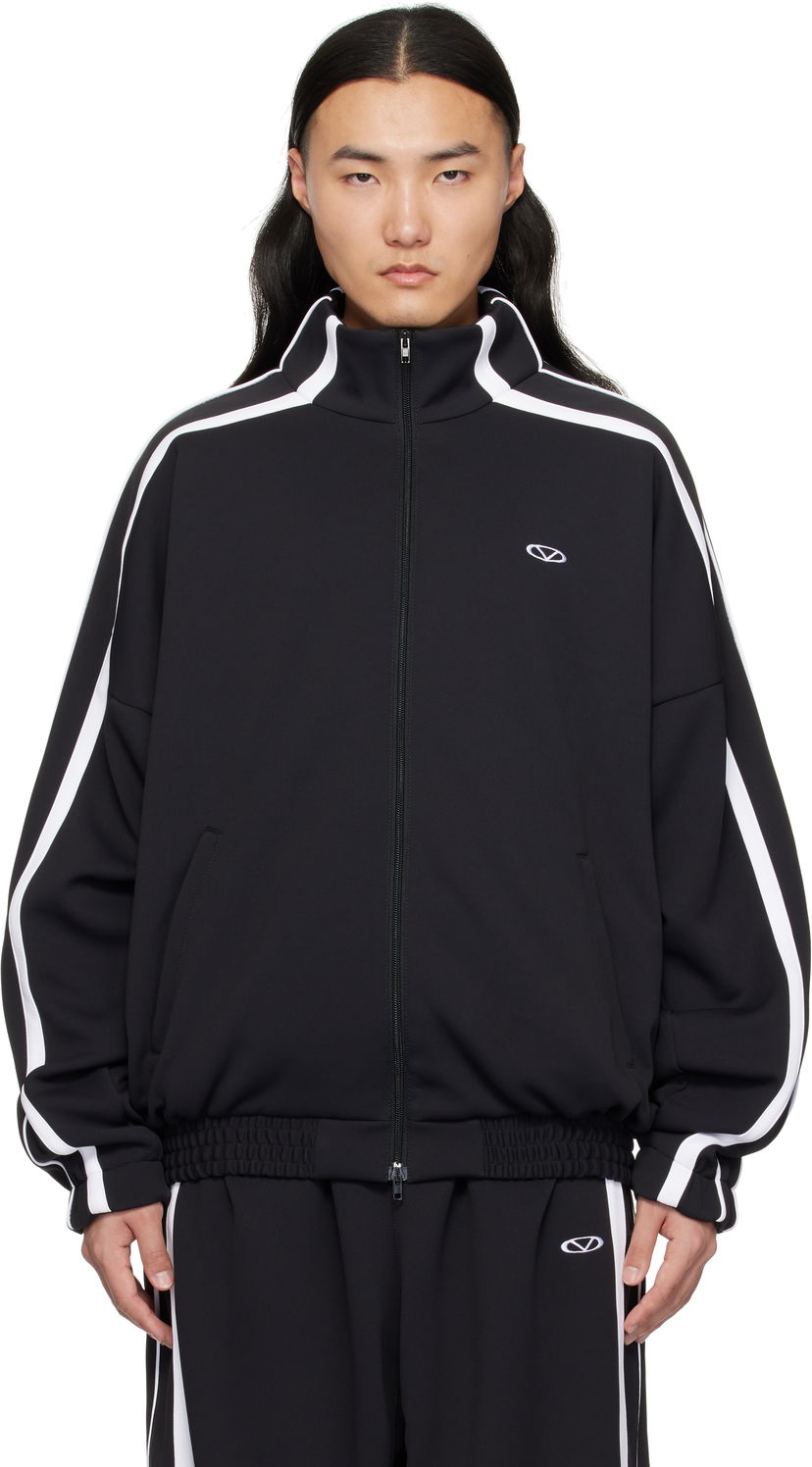 Vindjacka VETEMENTS Vetements Oval Logo Gym Jacket Svart | UA66JA360B