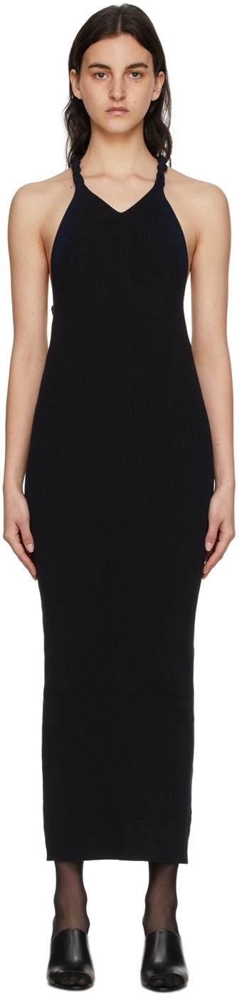 Klä Dion Lee Cotton Midi Halter Dress Svart | A7577S22