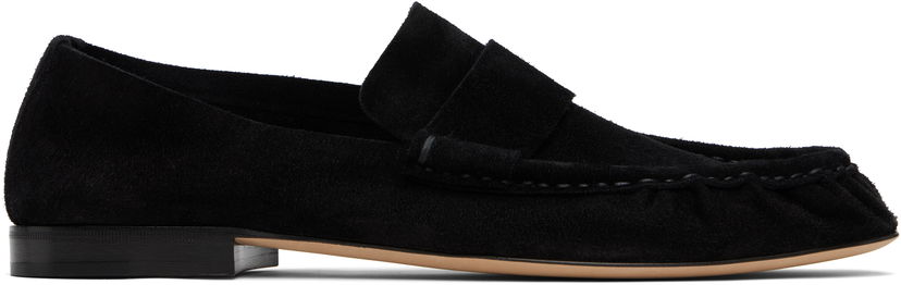 Sneakers och skor The Row The Row Soft Suede Loafers Svart | F1626-L305