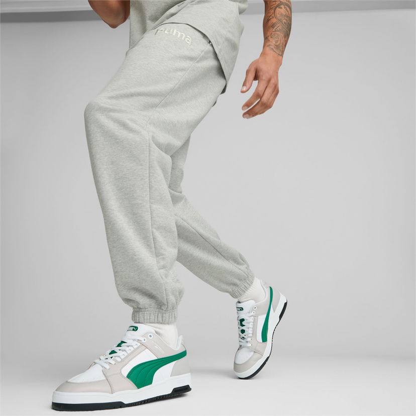 Träningsbyxor Puma TEAM Men's Sweatpants Grå | 538261_04
