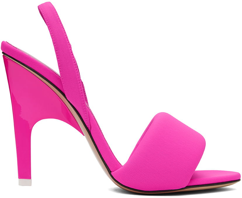 Skovård The Attico Attico Rem Heeled Slingback Sandals Rosa | 236WS522 E075